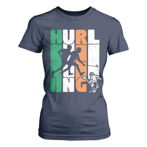 Irish Hurling Hurler T Shirt For Women TS09 Navy Print Your Wear