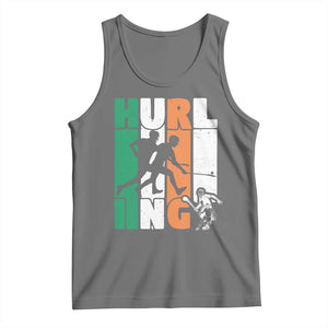 Irish Hurling Hurler Tank Top TS09 Black Heather Print Your Wear