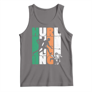 Irish Hurling Hurler Tank Top TS09 Deep Heather Print Your Wear