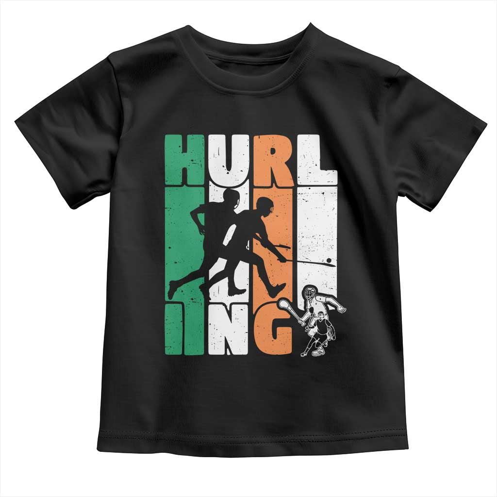 Irish Hurling Hurler Toddler T Shirt TS09 Black Print Your Wear