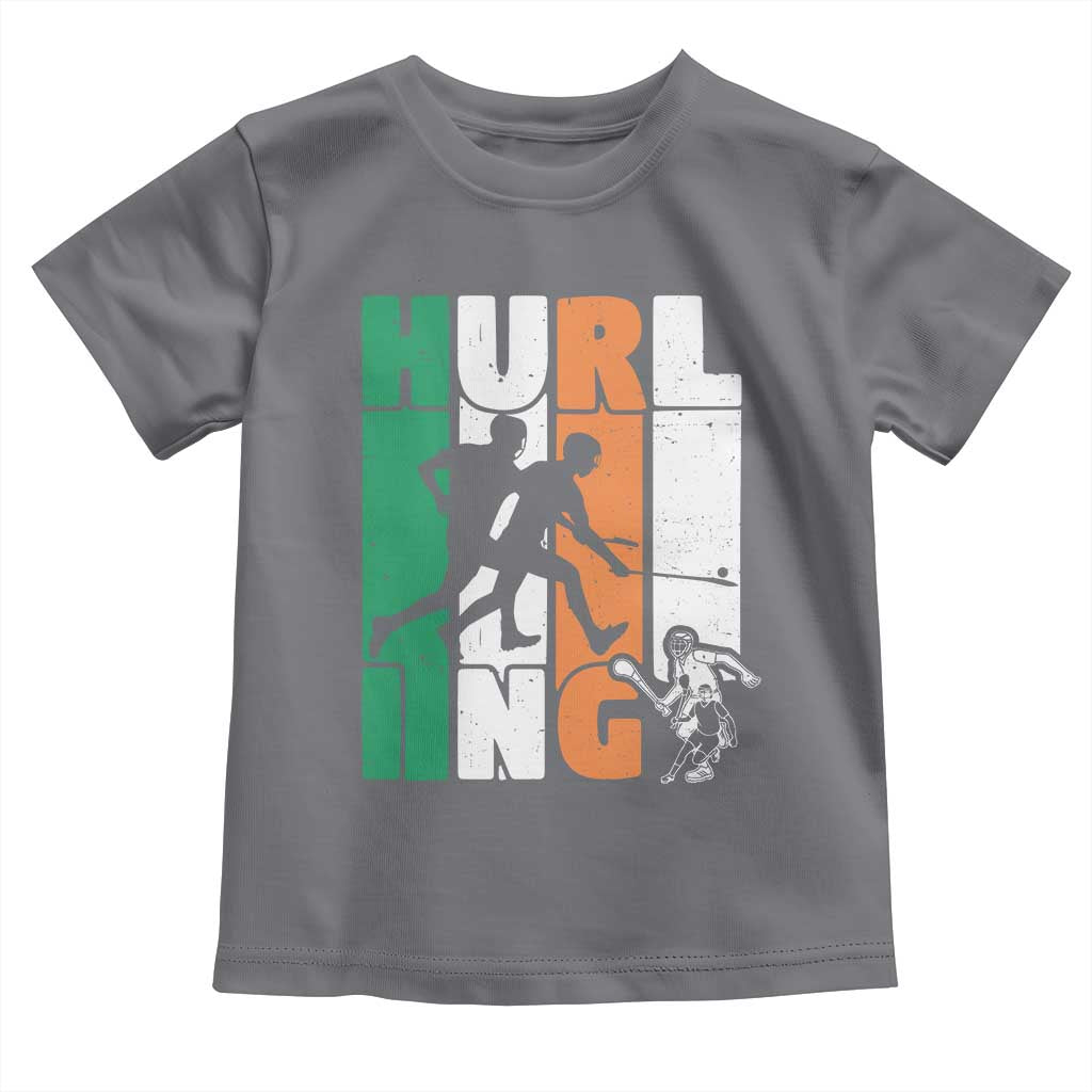 Irish Hurling Hurler Toddler T Shirt TS09 Charcoal Print Your Wear
