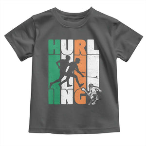 Irish Hurling Hurler Toddler T Shirt TS09 Dark Heather Print Your Wear