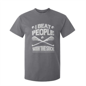 Funny Irish Hurling T Shirt For Kid I Beat People With a Stick TS09 Charcoal Print Your Wear