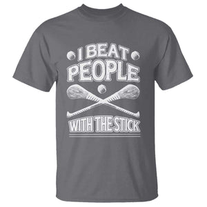Funny Irish Hurling T Shirt I Beat People With a Stick TS09 Charcoal Print Your Wear