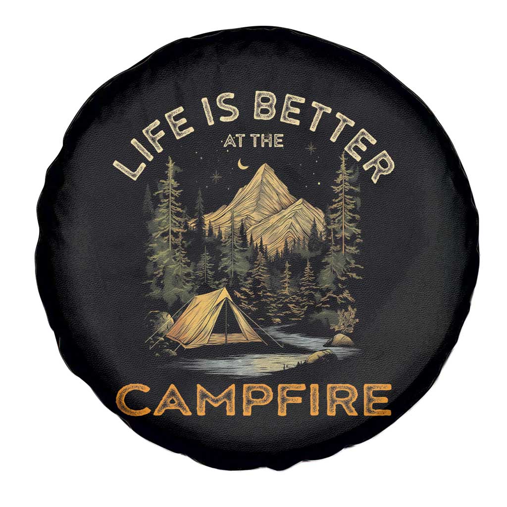 Camping Lover Spare Tire Cover Life Is Better At The Campfire TS09 Print Your Wear