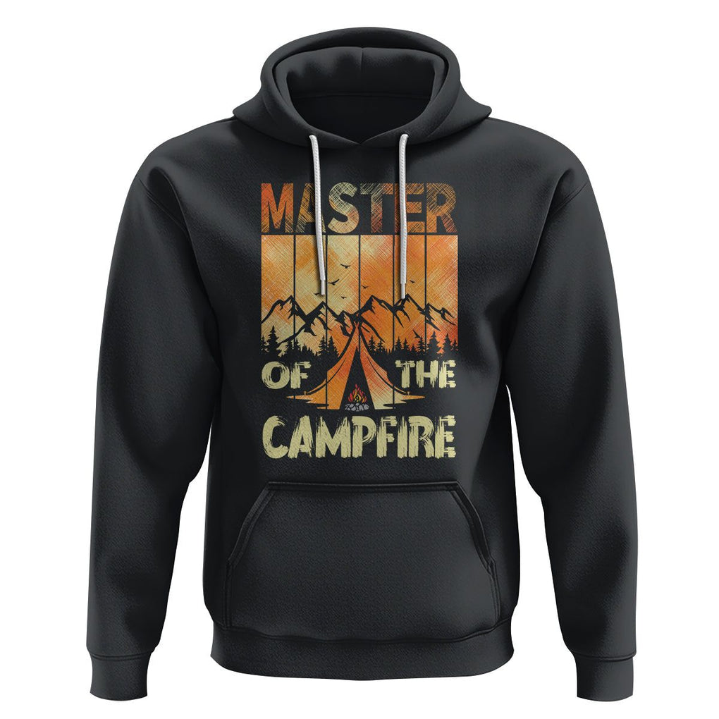 Funny Camping Hoodie Master Of The Campfire TS09 Black Printyourwear
