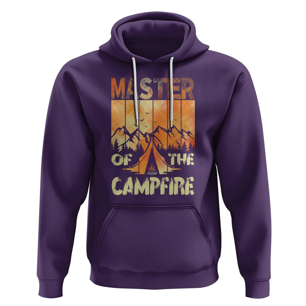 Funny Camping Hoodie Master Of The Campfire TS09 Purple Printyourwear