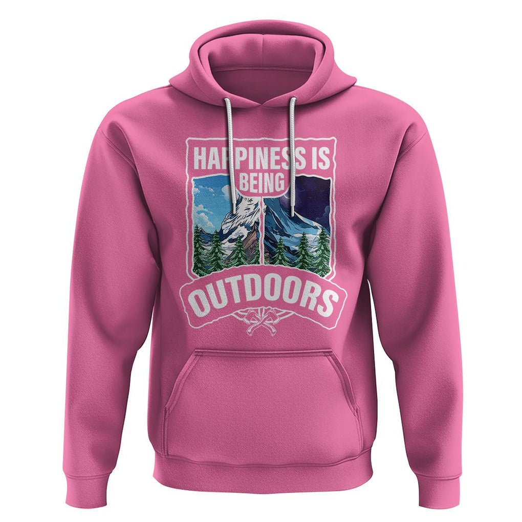 Funny Camping Hoodie Happiness Is Being Outdoor TS09 Azalea Printyourwear