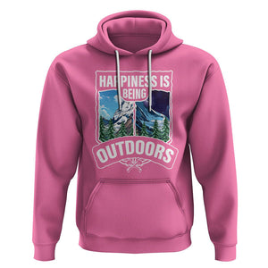 Funny Camping Hoodie Happiness Is Being Outdoor TS09 Azalea Printyourwear