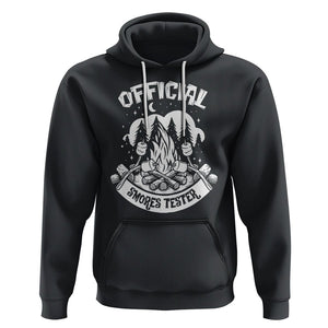 Funny Camping Hoodie Official Smores Tester TS09 Black Printyourwear