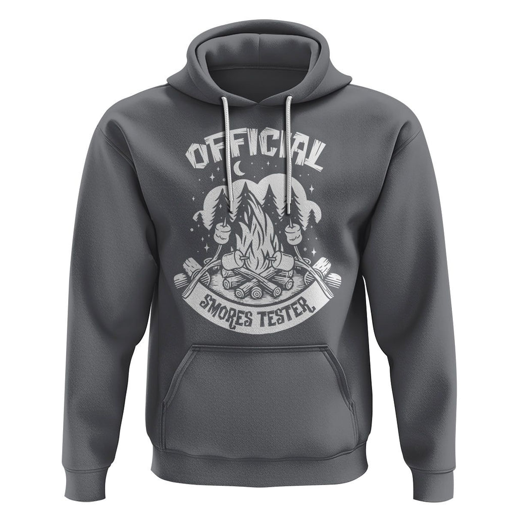 Funny Camping Hoodie Official Smores Tester TS09 Charcoal Printyourwear