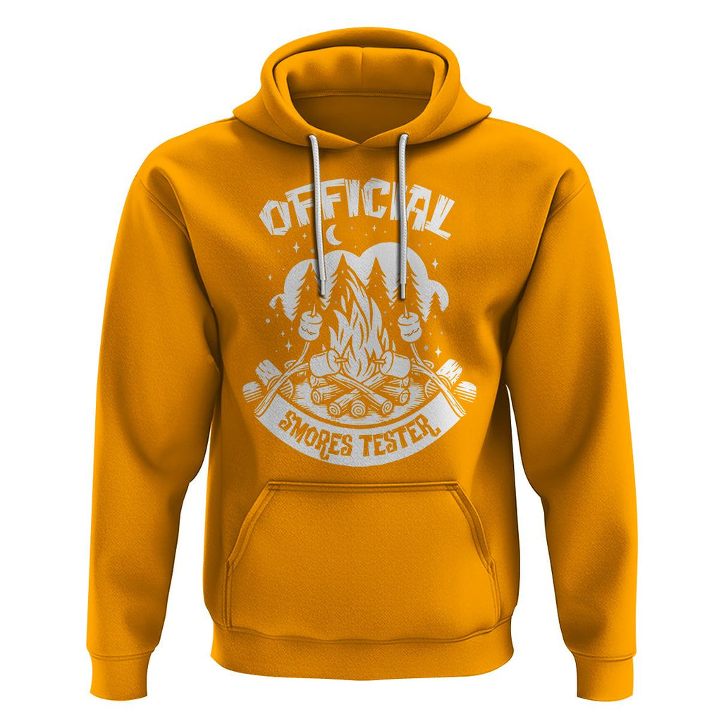 Funny Camping Hoodie Official Smores Tester TS09 Gold Printyourwear
