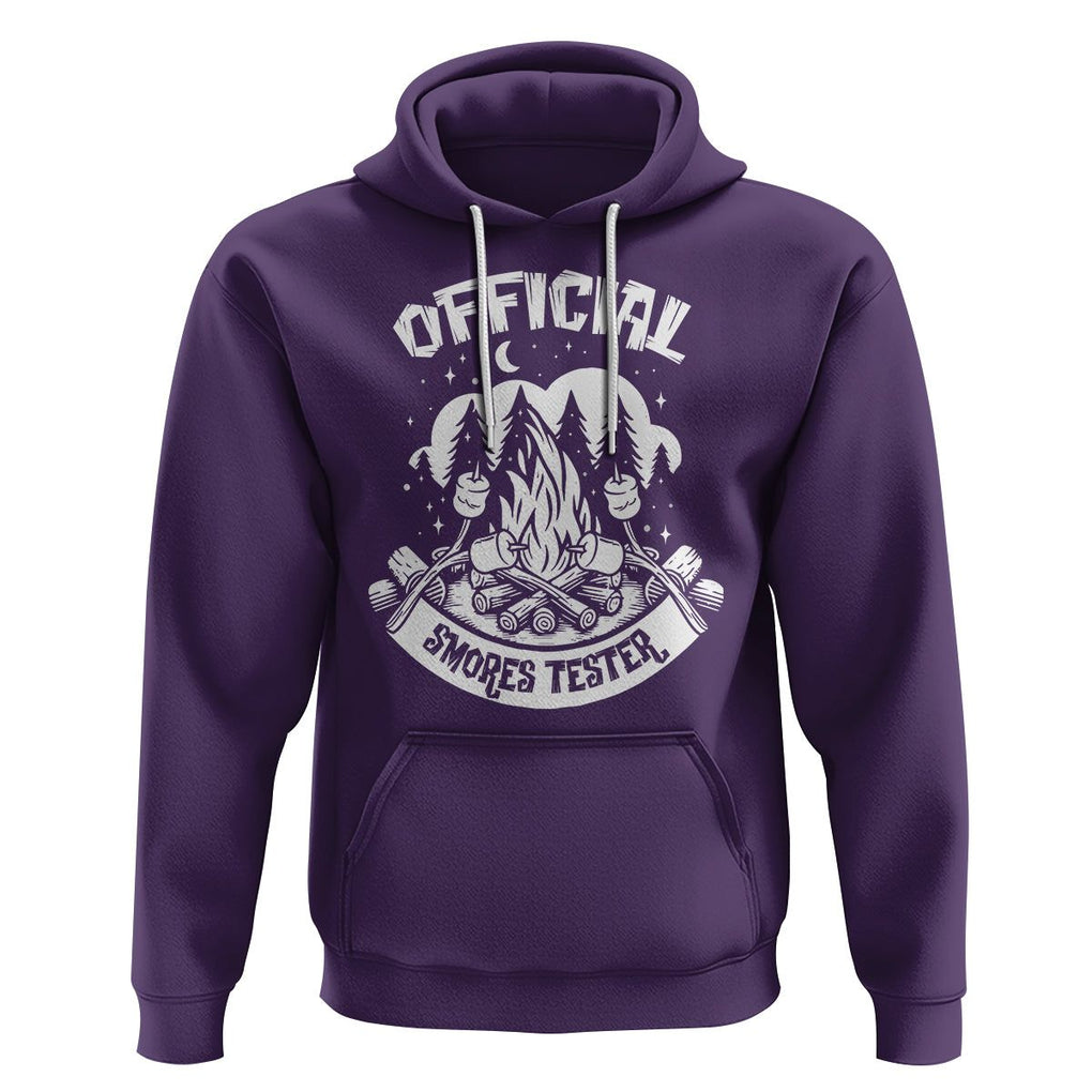 Funny Camping Hoodie Official Smores Tester TS09 Purple Printyourwear