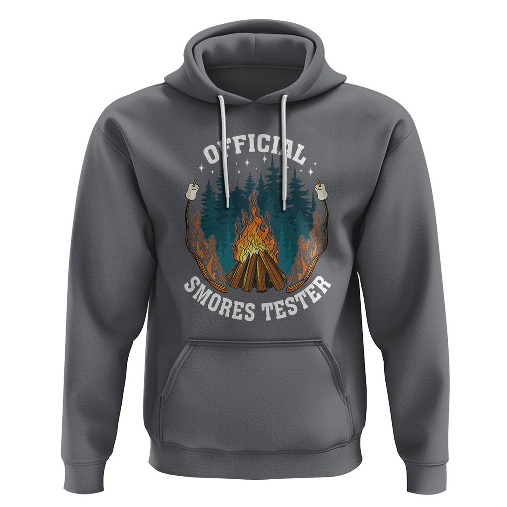 Funny Camping Hoodie Official Smores Tester TS09 Charcoal Printyourwear