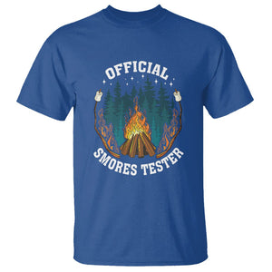 Funny Camping T Shirt Official Smores Tester TS09 Royal Blue Printyourwear