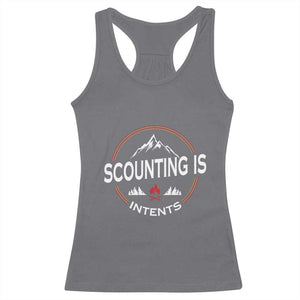 Scouting Is Tent Racerback Tank Top TS09 Charcoal Print Your Wear