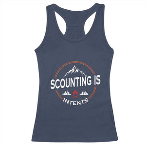 Scouting Is Tent Racerback Tank Top TS09 Navy Print Your Wear