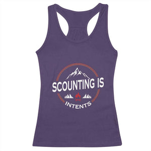 Scouting Is Tent Racerback Tank Top TS09 Purple Print Your Wear