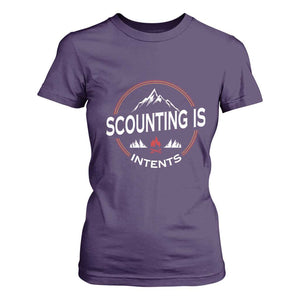 Scouting Is Tent T Shirt For Women TS09 Purple Print Your Wear
