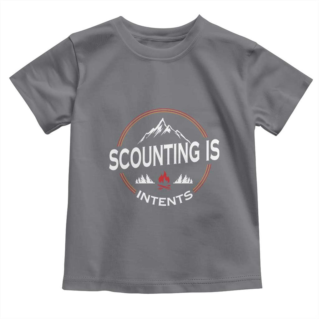 Scouting Is Tent Toddler T Shirt TS09 Charcoal Print Your Wear