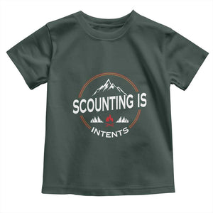Scouting Is Tent Toddler T Shirt TS09 Dark Forest Green Print Your Wear
