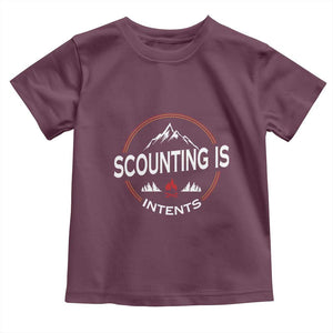 Scouting Is Tent Toddler T Shirt TS09 Maroon Print Your Wear