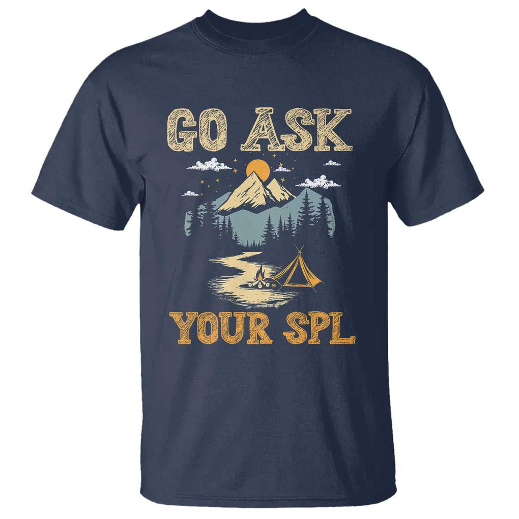 Scouting T Shirt Go Ask Your SPL TS09 Navy Print Your Wear