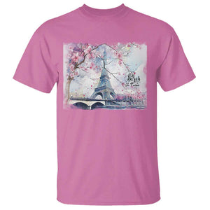 Je T'aime I Love Eiffel Paris French France Travel T Shirt TS09 Azalea Print Your Wear
