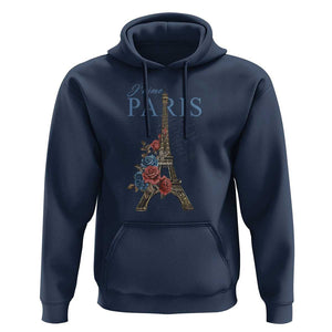 Je T'aime I Love Eiffel Paris French France Travel Hoodie TS09 Navy Print Your Wear