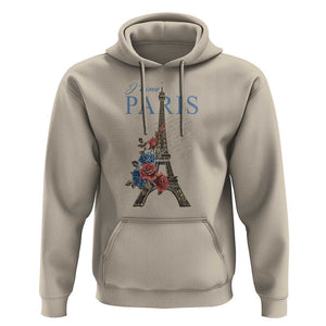 Je T'aime I Love Eiffel Paris French France Travel Hoodie TS09 Sand Print Your Wear
