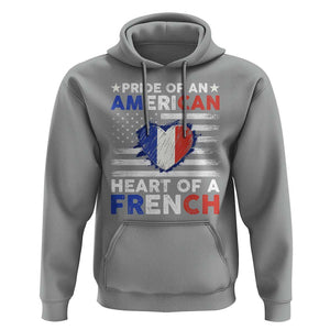 Pride Of An American Heart Of A French Hoodie TS09 Sport Gray Print Your Wear