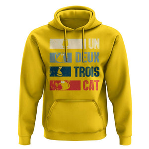 French Cat Lover Hoodie Un Deux Trois Funny Cats TS09 Daisy Print Your Wear