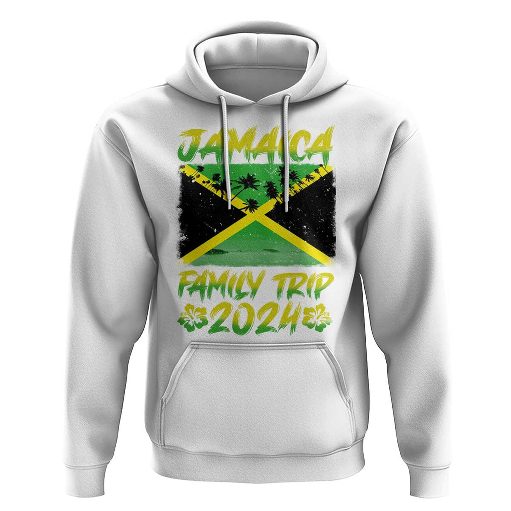 Jamaica Family Trip 2024 Hoodie Beach Vacation Matching Jamaican Caribbean TS09 White Print Your Wear