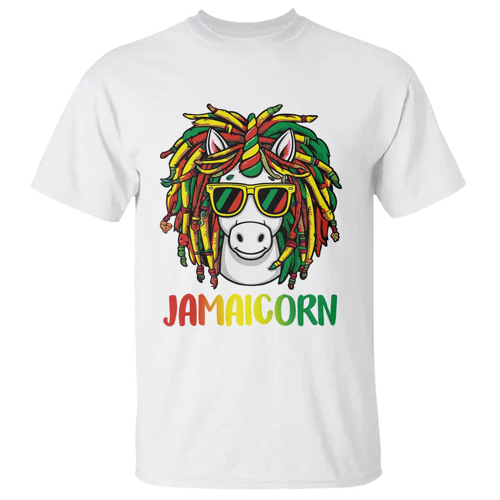 Funny Jamaicorn Jamaican Reggae Unicorn T Shirt TS09 White Print Your Wear