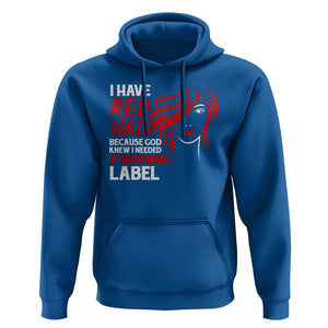 Redhead Hoodie I Have Red Hair Warning Label TS09 Royal Blue Print Your Wear