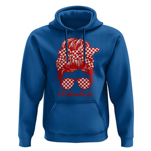 Redhead Life Hoodie Natural Red Hair Messy Bun Girl TS09 Royal Blue Print Your Wear