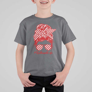 Redhead Life T Shirt For Kid Natural Red Hair Messy Bun Girl TS09 Charcoal Print Your Wear