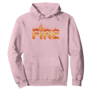 Couple Matching Fire And Ice Hoodie Typographic Fire TS09 Light Pink Print Your Wear