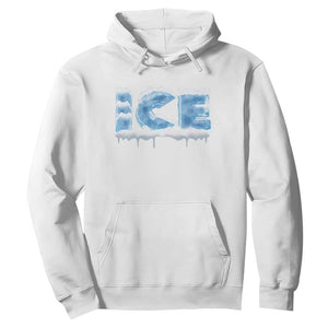 Couple Matching Fire And Ice Hoodie Typographic Ice TS09 White Print Your Wear