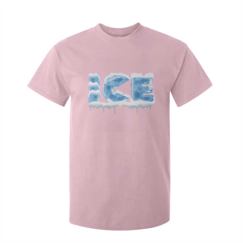 Couple Matching Fire And Ice T Shirt For Kid Typographic Ice TS09 Light Pink Print Your Wear