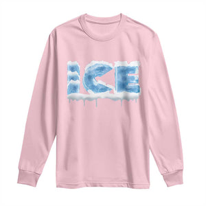 Couple Matching Fire And Ice Long Sleeve Shirt Typographic Ice TS09 Light Pink Print Your Wear