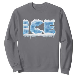 Couple Matching Fire And Ice Sweatshirt Typographic Ice TS09 Charcoal Print Your Wear
