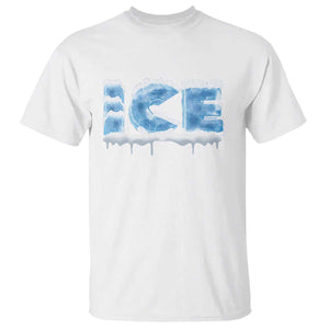 Couple Matching Fire And Ice T Shirt Typographic Ice TS09 White Print Your Wear