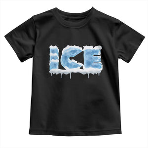 Couple Matching Fire And Ice Toddler T Shirt Typographic Ice TS09 Black Print Your Wear