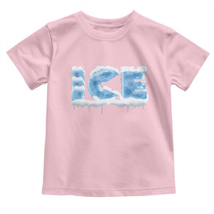 Couple Matching Fire And Ice Toddler T Shirt Typographic Ice TS09 Light Pink Print Your Wear