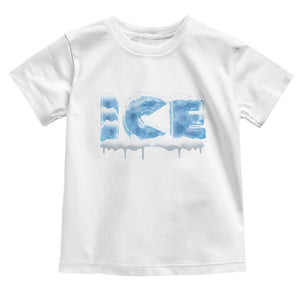 Couple Matching Fire And Ice Toddler T Shirt Typographic Ice TS09 White Print Your Wear