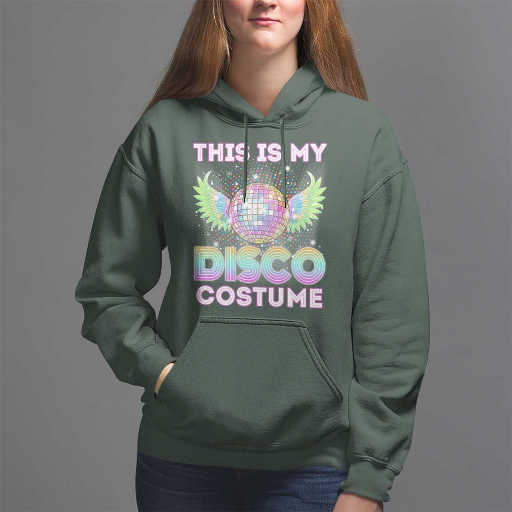 Disco Lover Hoodie Dance Party 70s 80s TS09 Dark Forest Green Print Your Wear