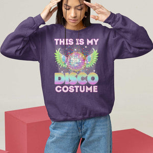 Disco Lover Sweatshirt Dance Party 70s 80s TS09 Purple Print Your Wear