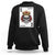 Poker Sweatshirt Couple Matching - 2/2 Card Queen Skull TS09 Black Print Your Wear