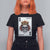Poker T Shirt For Women Couple Matching - 2/2 Card Queen Skull TS09 Black Print Your Wear